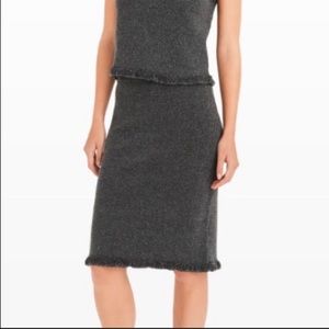 Club Monaco gray knit skirt size small